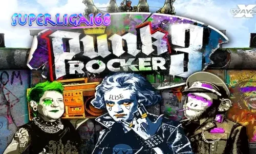 Tampilan visual slot Punk Rocker 3 dengan tema Berlin yang penuh grafiti