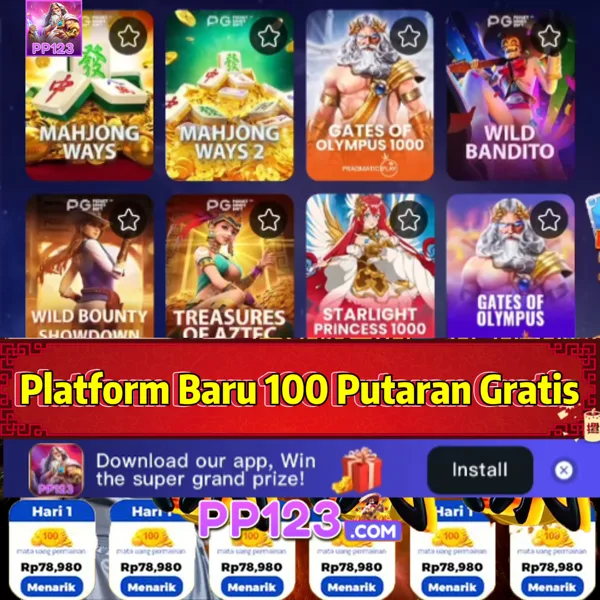PP123 Bonus Member Baru 100%